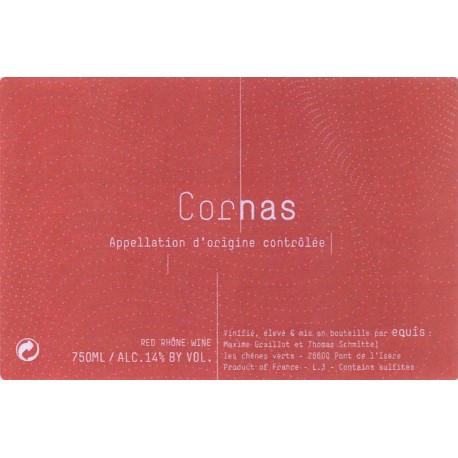 DOMAINE DES LISES MAXIME GRAILLOT CORNAS EQUIS 2014