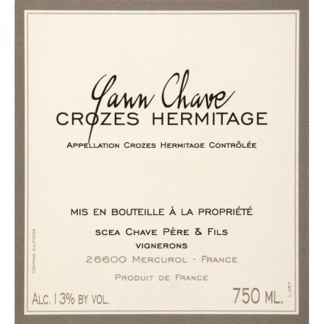 Domaine Yann Chave Crozes Hermitage 2016