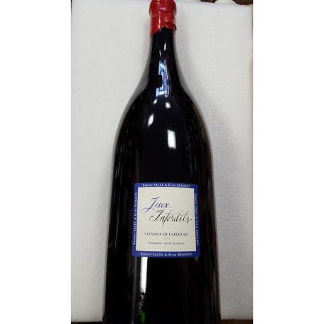 Coteaux de L'Ardèche "Jeux Interdits "Rouge 2014 Jeroboam Benoit Salel-Elise Renaud