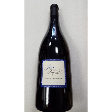 Coteaux de l'Ardèche "Jeux Interdits" Rouge 2013 Magnum Benoit Salel Elise Renaud