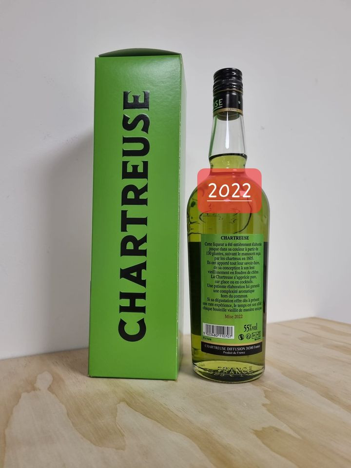 Chartreuse Verte Liqueur des Pères Chartreux 35 cl 55% vol. millésime 2022