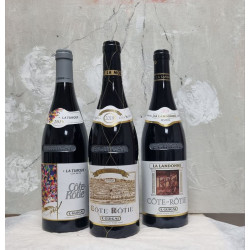 E.GUIGAL TRILOGIE GUIGAL - LA LANDONNE - LA TURQUE - LA MOULINE 2019 - CAISSE BOIS - E.GUIGAL