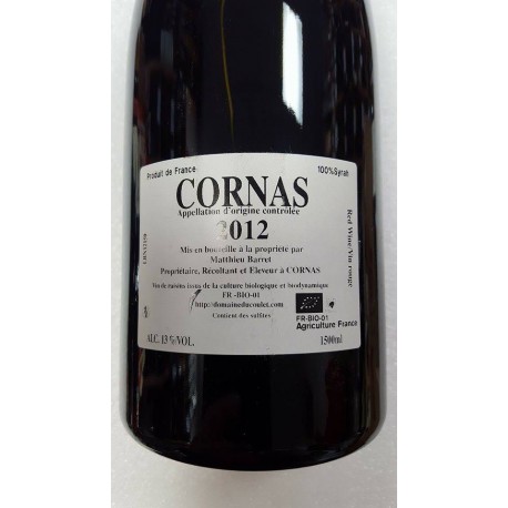 Cornas 2012 "Billes Noires" Magnum Matthieu Barret Domaine du Coulet